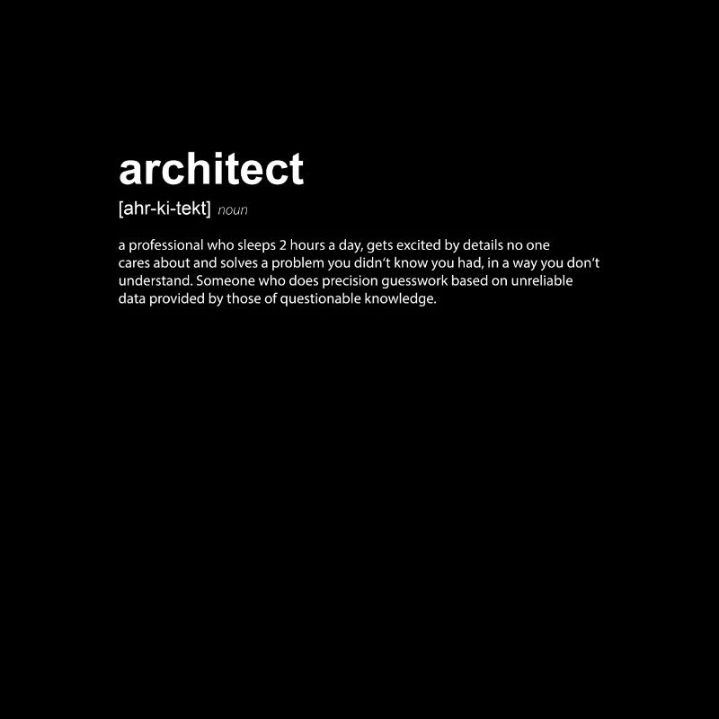 Architekt Definition Englisch