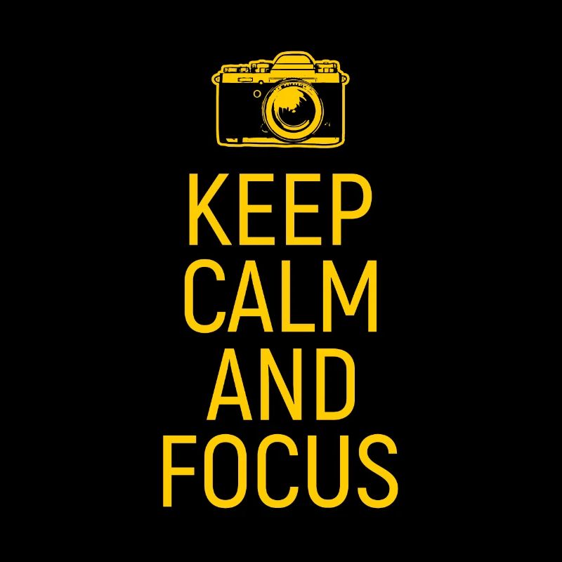 Keep Calm and Focus Photographer Camera Gift