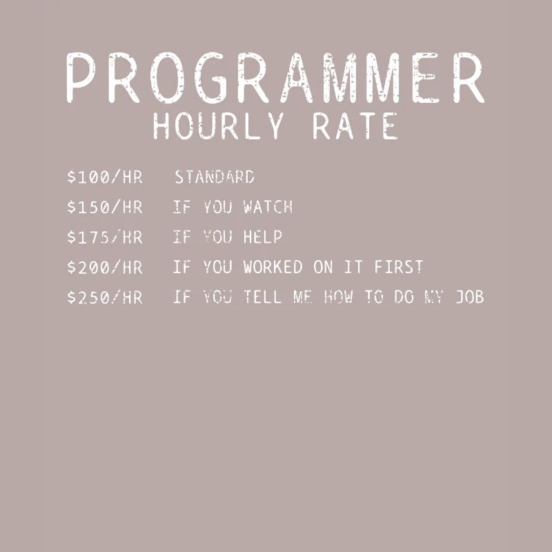 Salaire horaire du programmeur