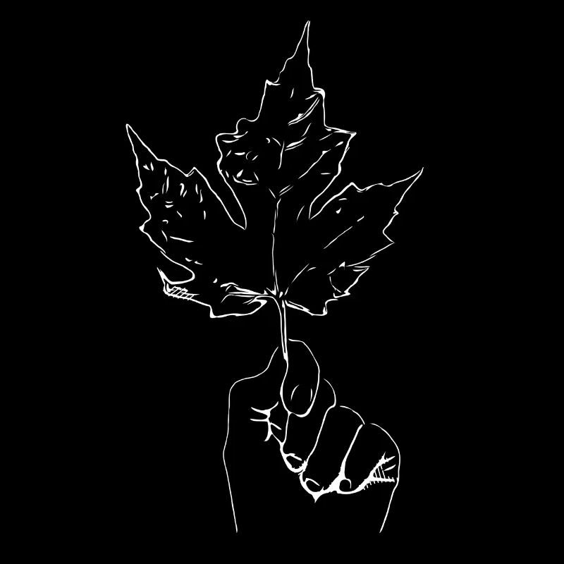 Maple maple leaf hand