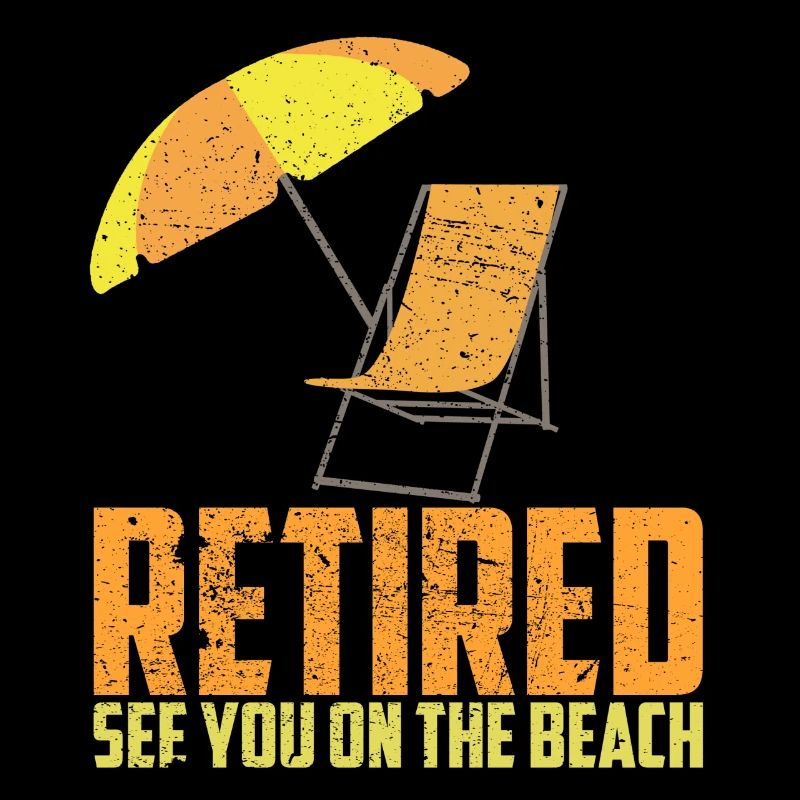 Retired vacation retirement sunbed beach