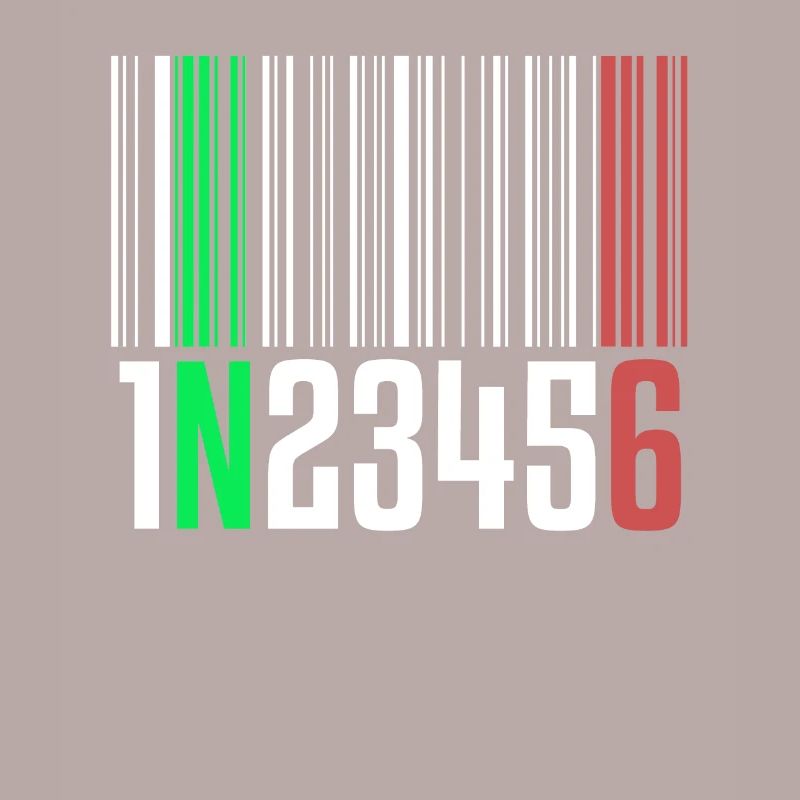 1N23456 Motorradschaltung One Down Five Up Barcode