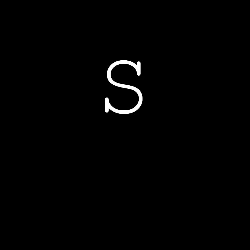 S, letter