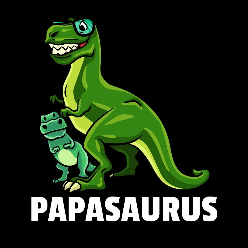 Dinosaurier Dino T-Rex Papa Vater Papi Geschenk