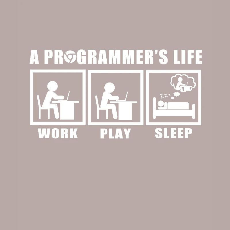 Das Leben eines Programmierers Spruch Geschenkidee