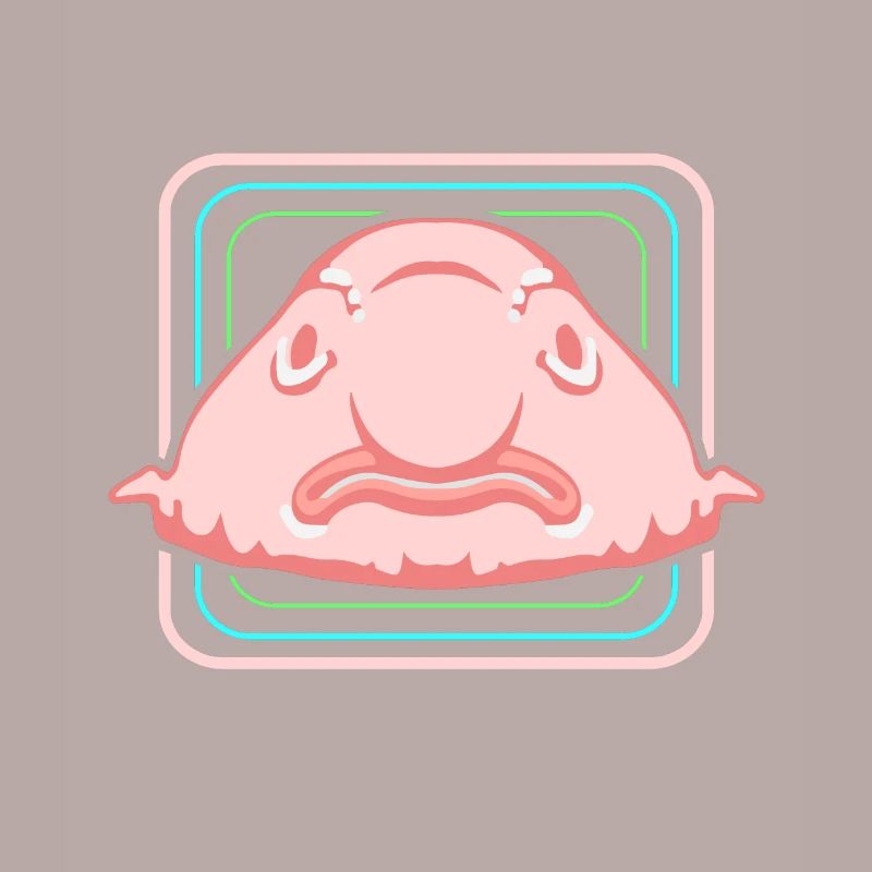 Blobfisch Tiefsee Grumpy Introvertiert Geschenk