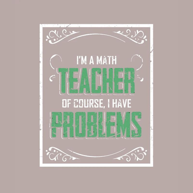 Mathelehrer Problem Texturiertes Geschenk