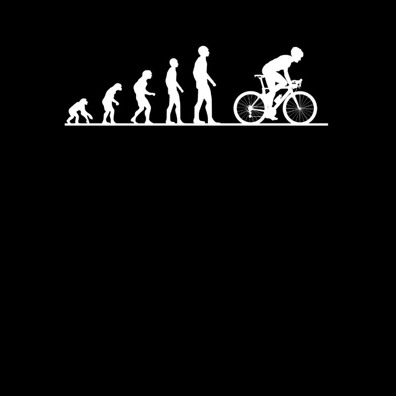 Fahrrad Evolution Rennrad Affe Entwicklung