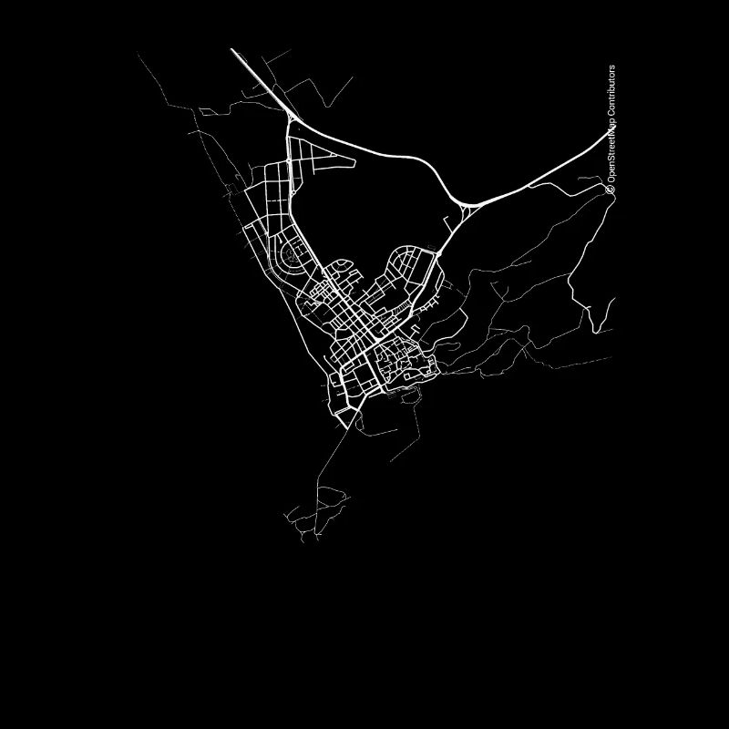 Plan et rues de la ville de Tarifa