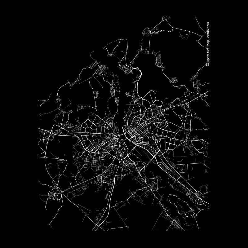 Minimaler Riga Stadtplan und Straßen