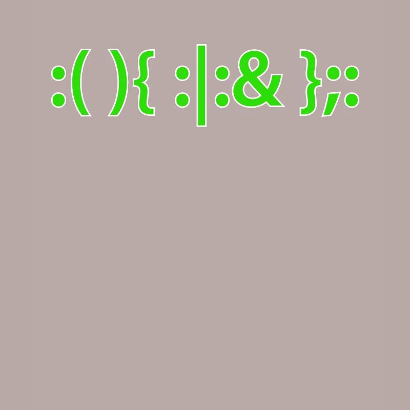 Bash Fork Bomb Shirt for Linux Unix Geeks