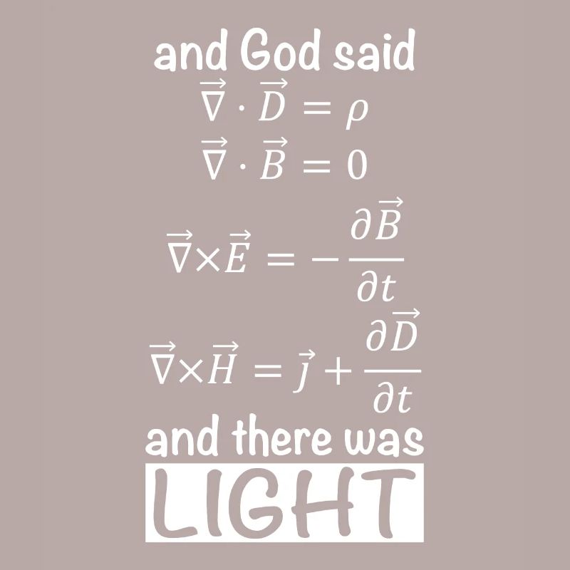 Maxwell equation physics nerd joke
