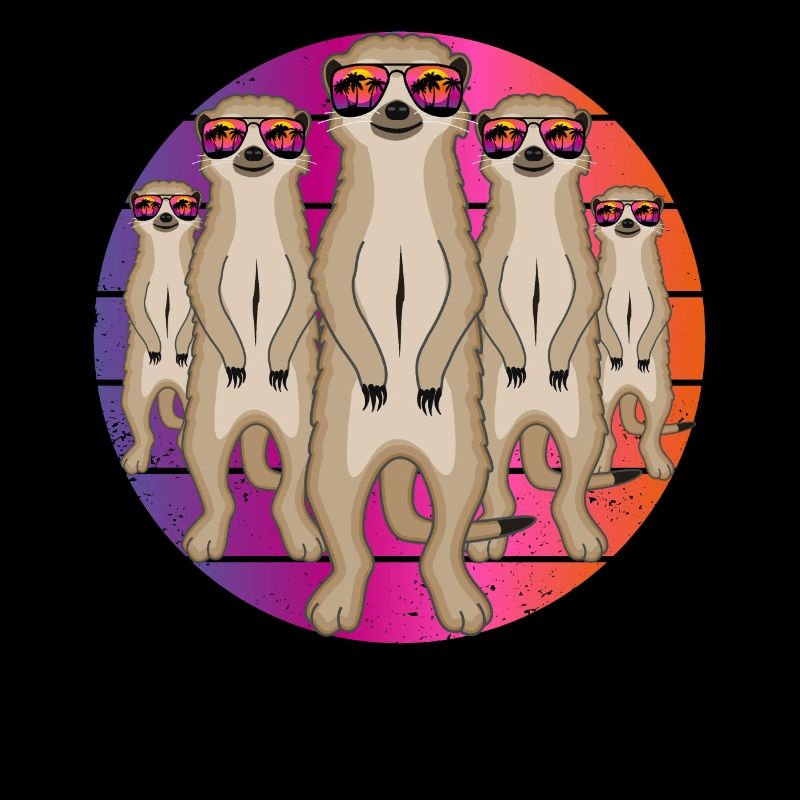 Erdmännchen Mit Sonnenbrille Lustig Sommer