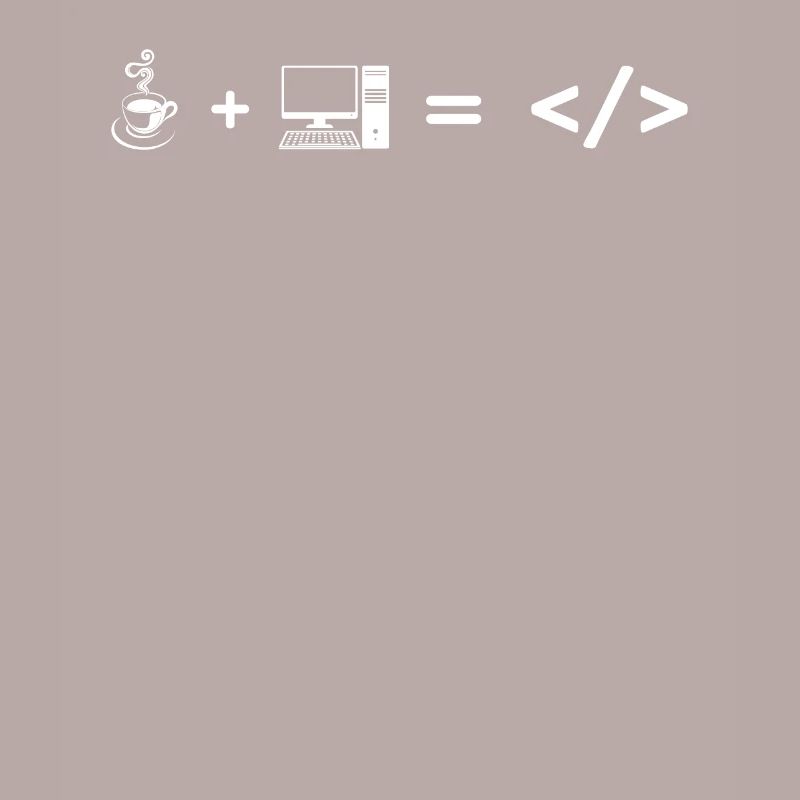 Coffee + computer = coding