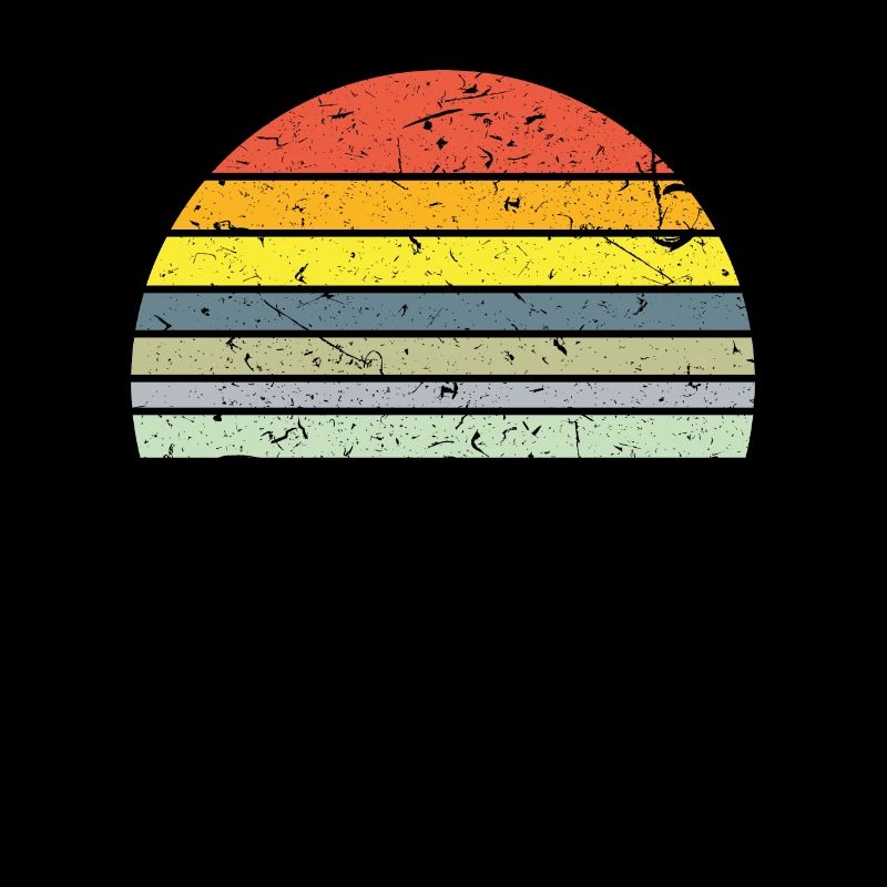 Sunset semicircle retro