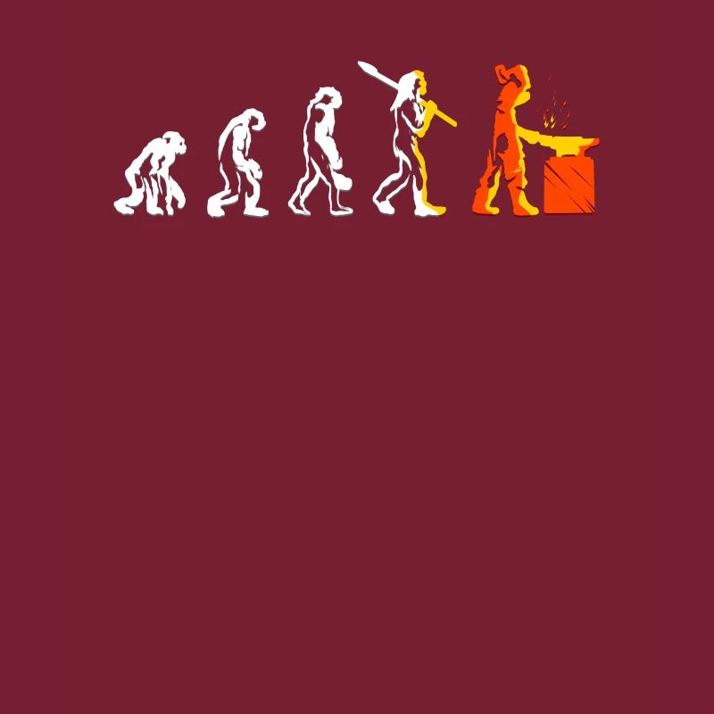 Evolution Metallbauer Beruf Schweißer Geschenk