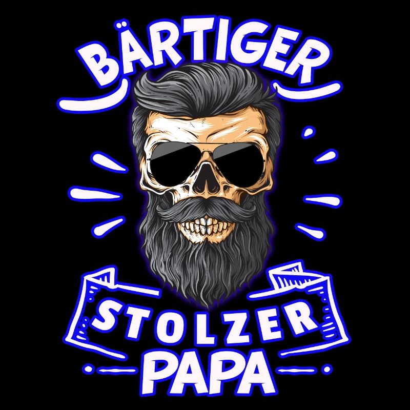 Papa stolz Bart Bärtiger Papa Bärtiger stolzer Dad