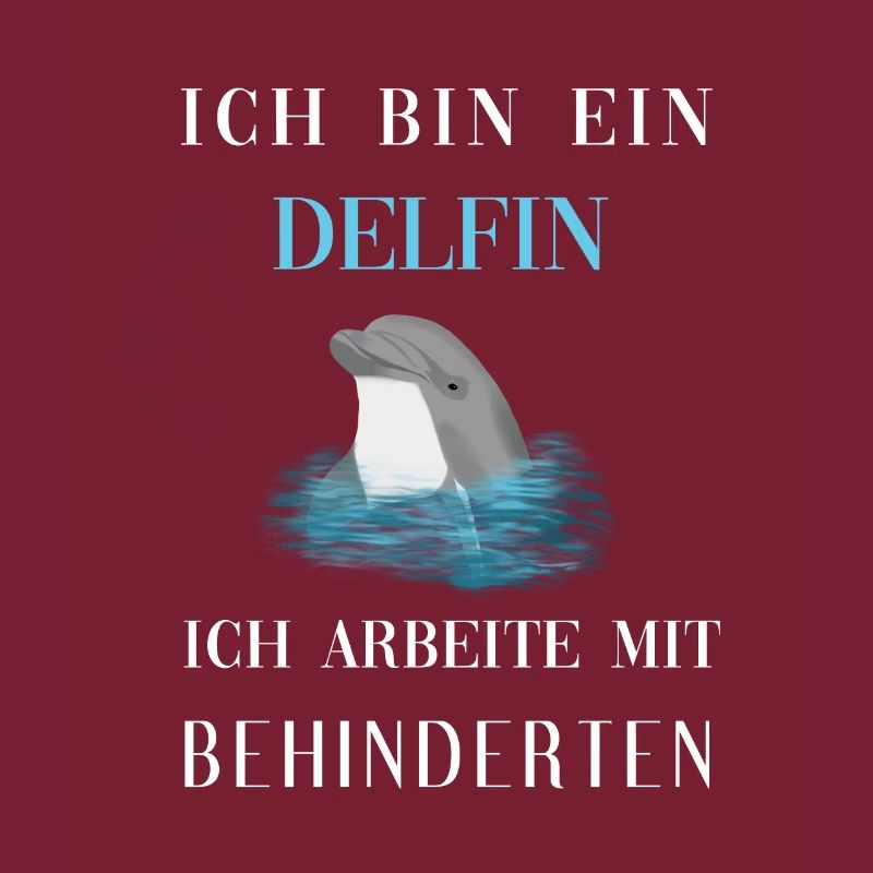 Ich Bin Ein Delfin ich arbeite mit Behinderten