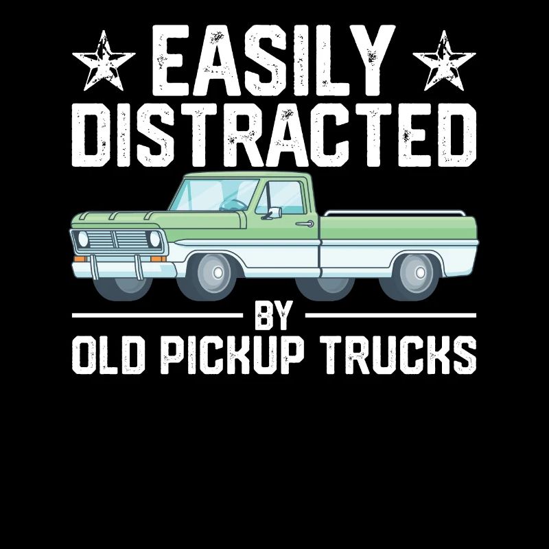 Leicht ablenkbar durch alte Pickup-Trucks Oldtimer