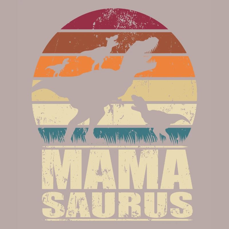 Mamasaurus Rex Dinosaurier Mutter Dino Drillinge