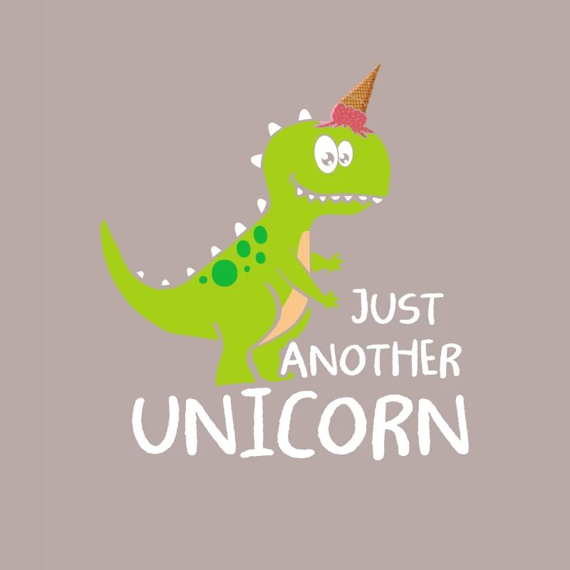 Just Another Unicorn Dinosaurier Einhorn mit Eis