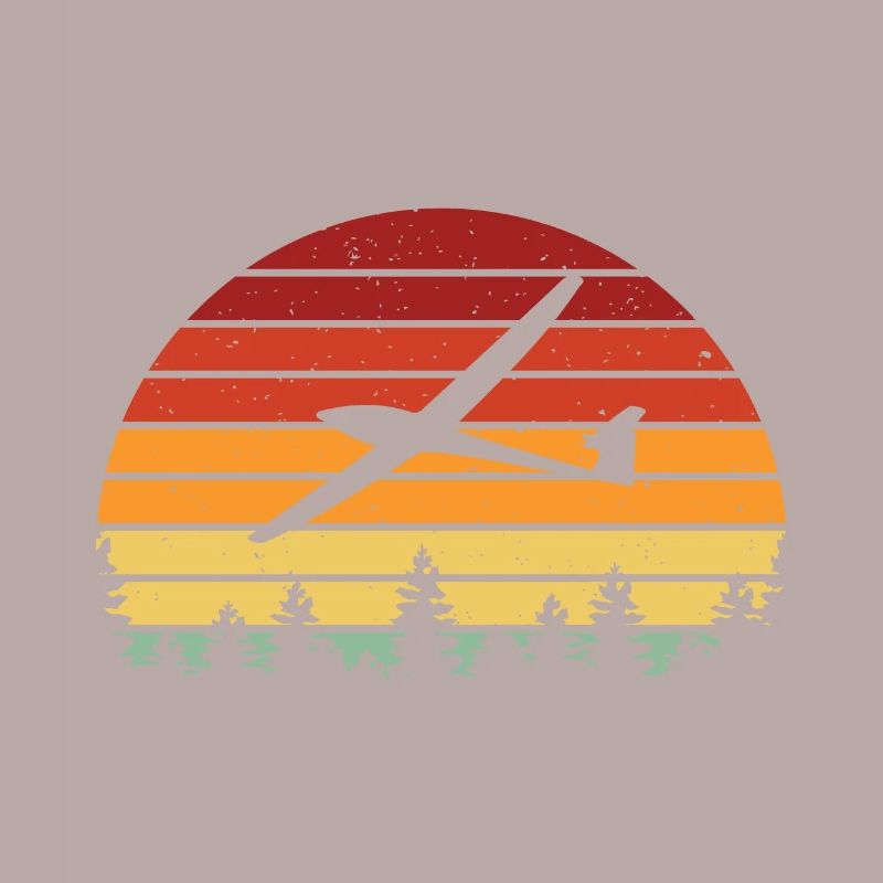 Retro glider glider gliding pilot