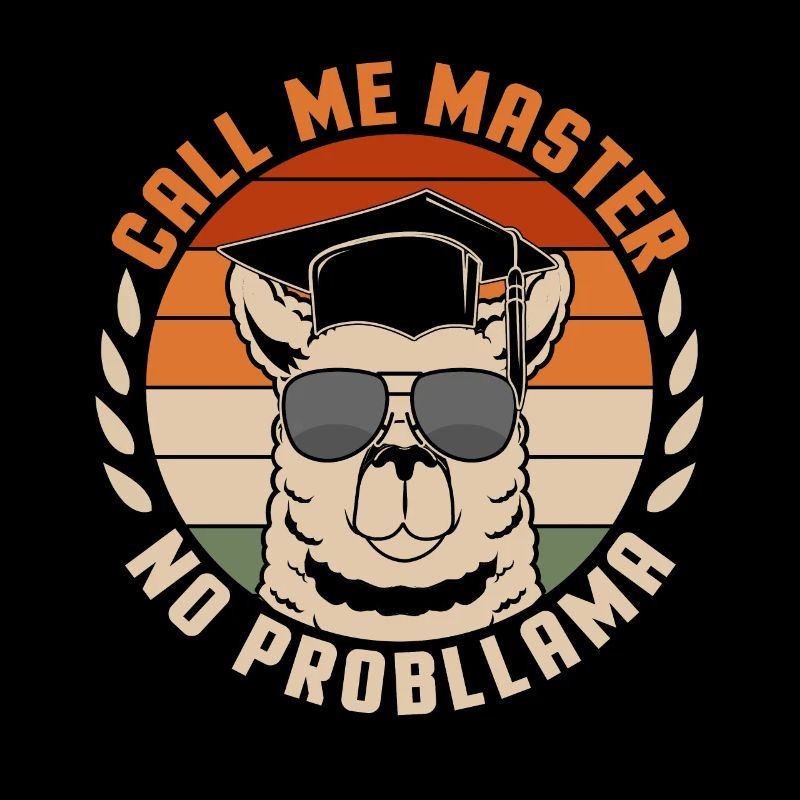 Call Me Master Lama Master Hat College Graduates