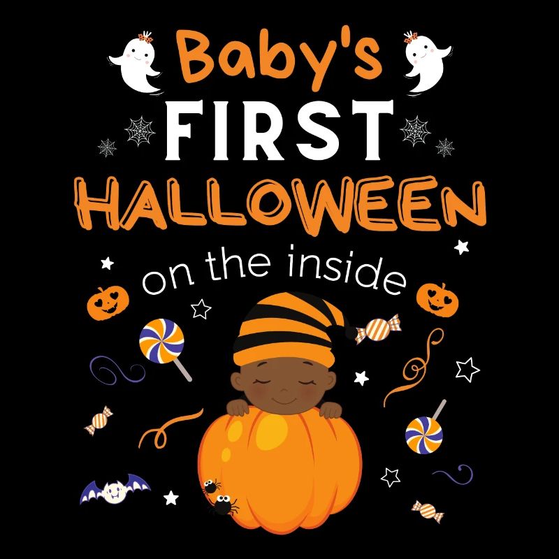 Le premier Halloween de bébé à l’intérieur de la grossesse