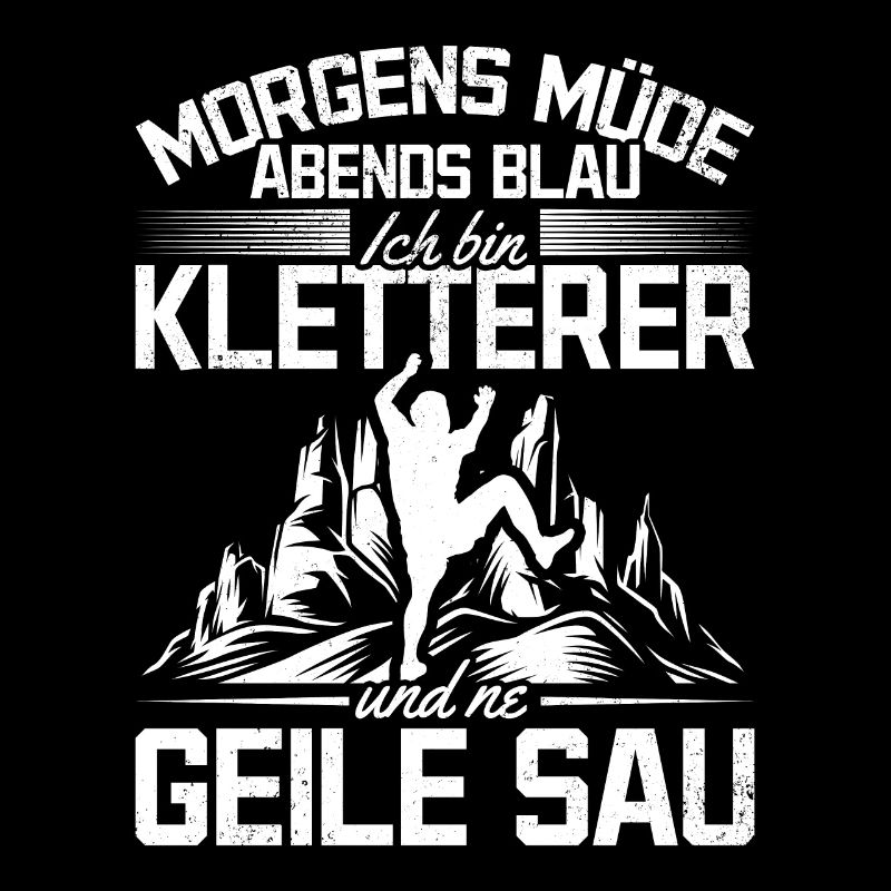 Geiler Kletterer Berg Klettern Berg Bouldering