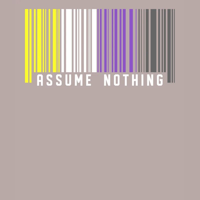 Nonbinary | Nichtbinärer Stolz Barcode Flagge