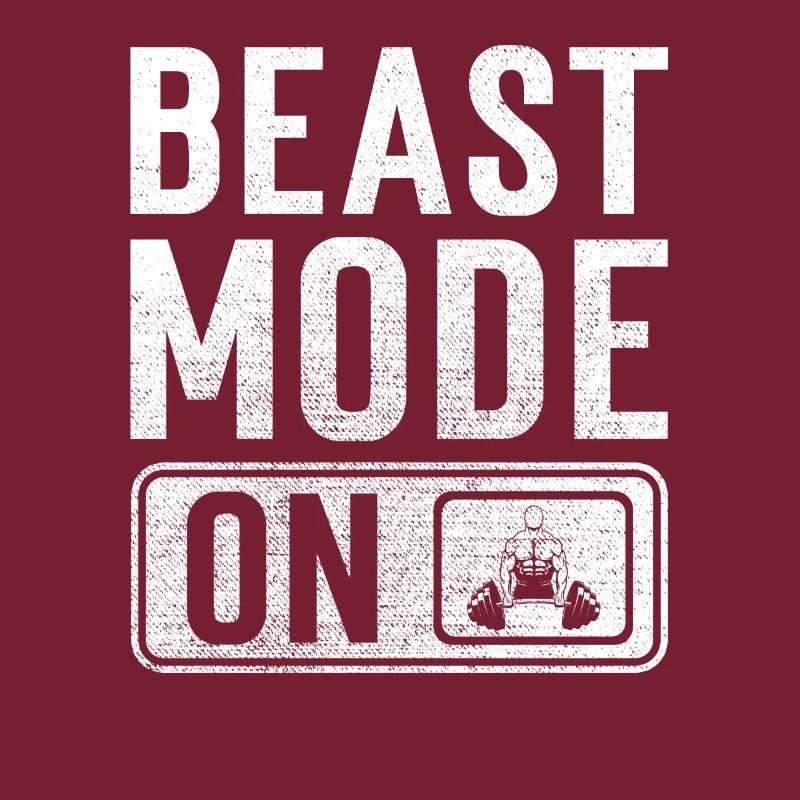 Bodybuilder Geschenk Beast Mode on