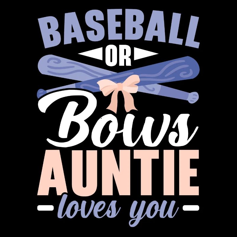 Baseball oder Bögen Tante liebt dich Baby Reveal