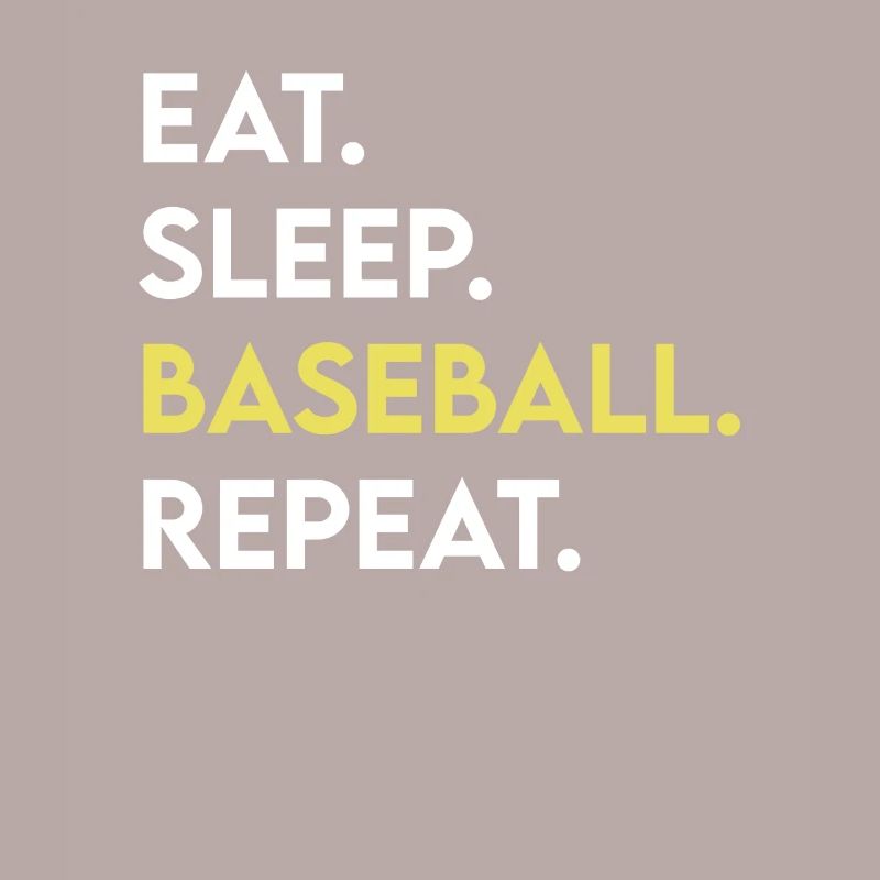 manger dormir baseball répéter