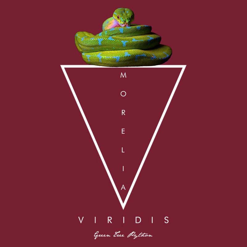 Grüner Baum Python Modern Geometric