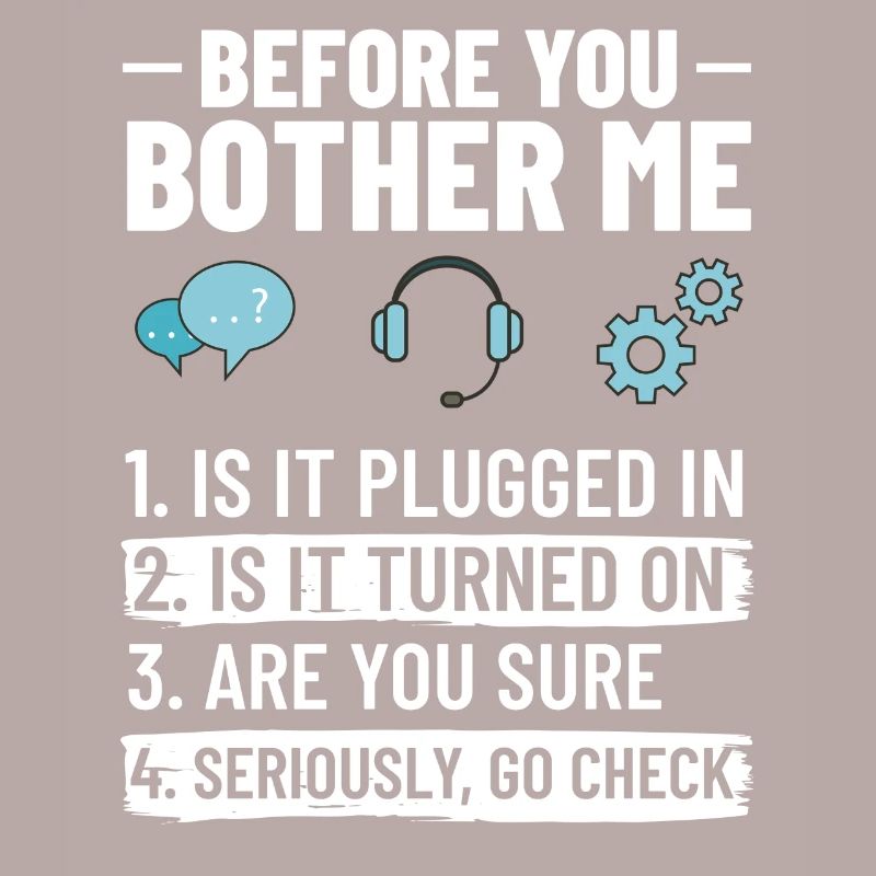 Tech Support IT Technischer Hilfe Helpdesk