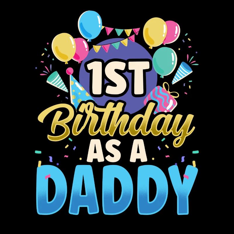 Erster Geburtstag Als Papi Vater Party Papa