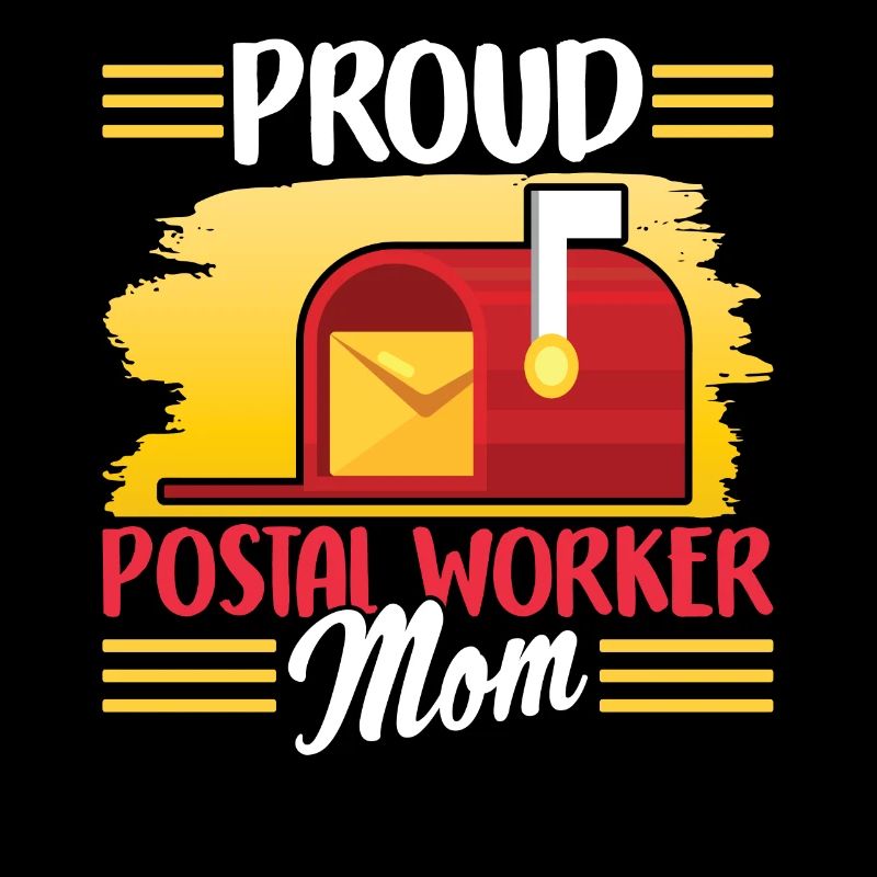 Stolze Postbotin Mutter Briefträger Postbote