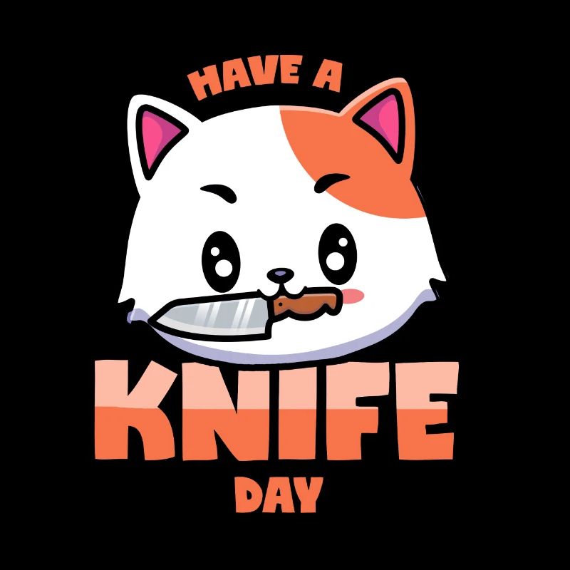 Katze mit Messer: Have A Knife Day