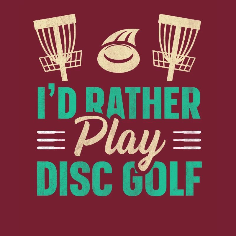 Retro Sunset I'd rather play Disc Golf