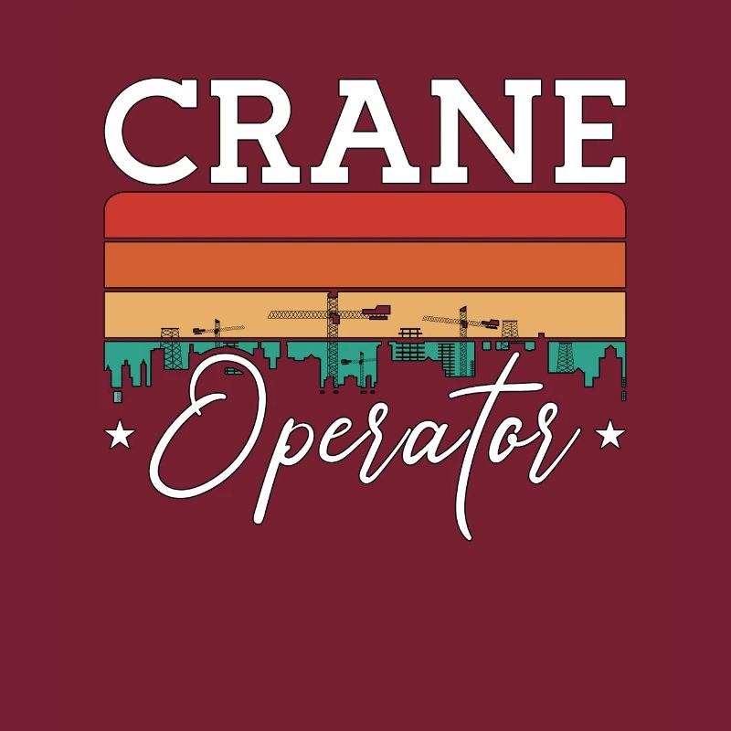 Crane Operator Construction Worker Work Crane Driver Gift