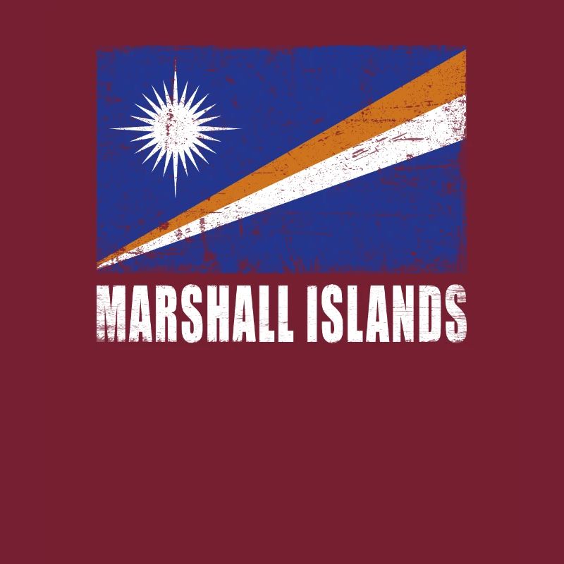 Drapeau des Îles Marshall Grunge Drapeau des Îles Marshall