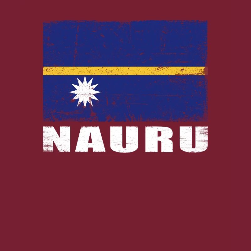 Drapeau de Nauru Grunge Drapeau de Nauru