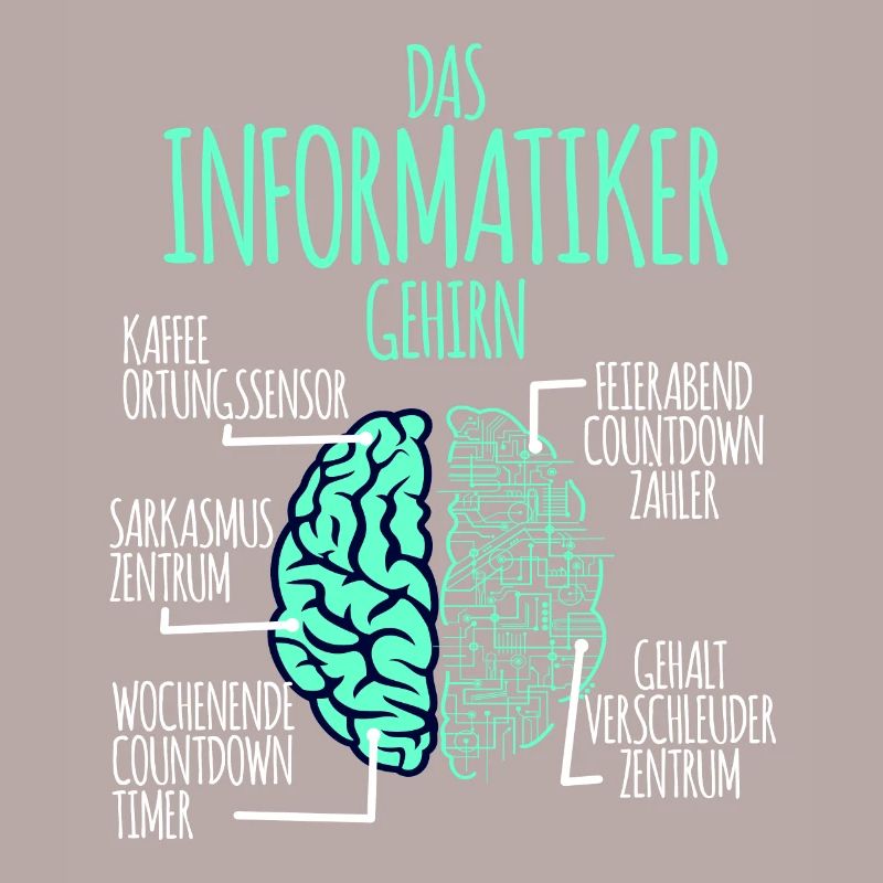 Informatiker Informatik Programmierer Nerd Geek