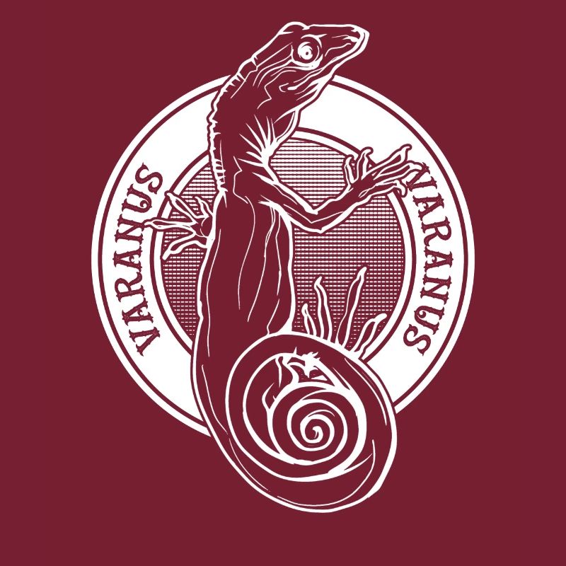 Monitor Lizard Tattoo Style Reptile Keeper Varanus