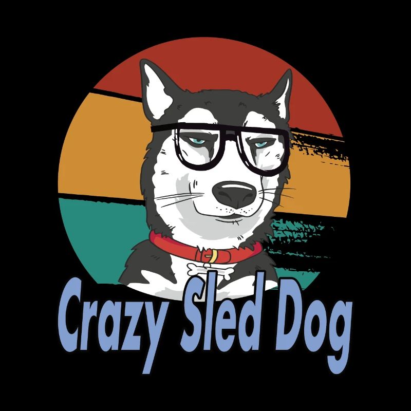 Schlittenhunde design Crazy Sled Dog