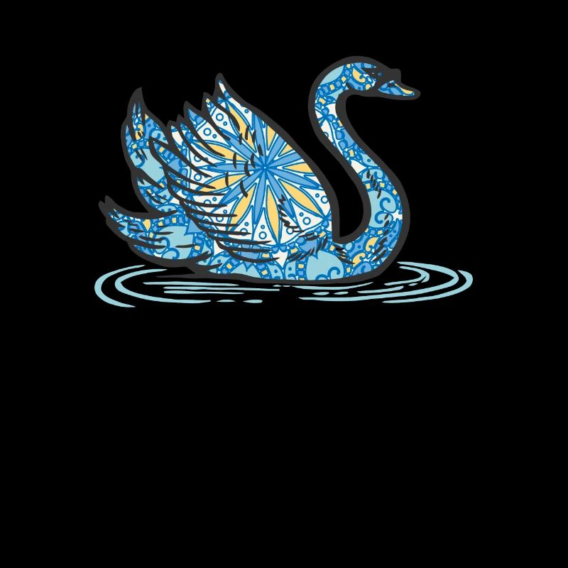 Mandala Swan Geometry Pattern