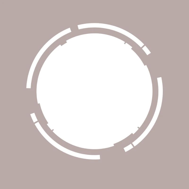White frame background Kreisfömig