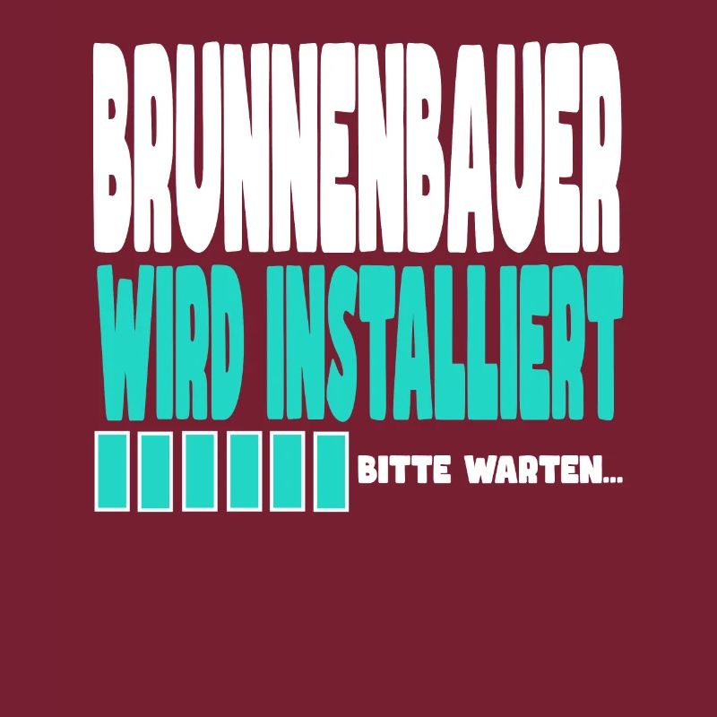 Brunnenbauer wird installiert