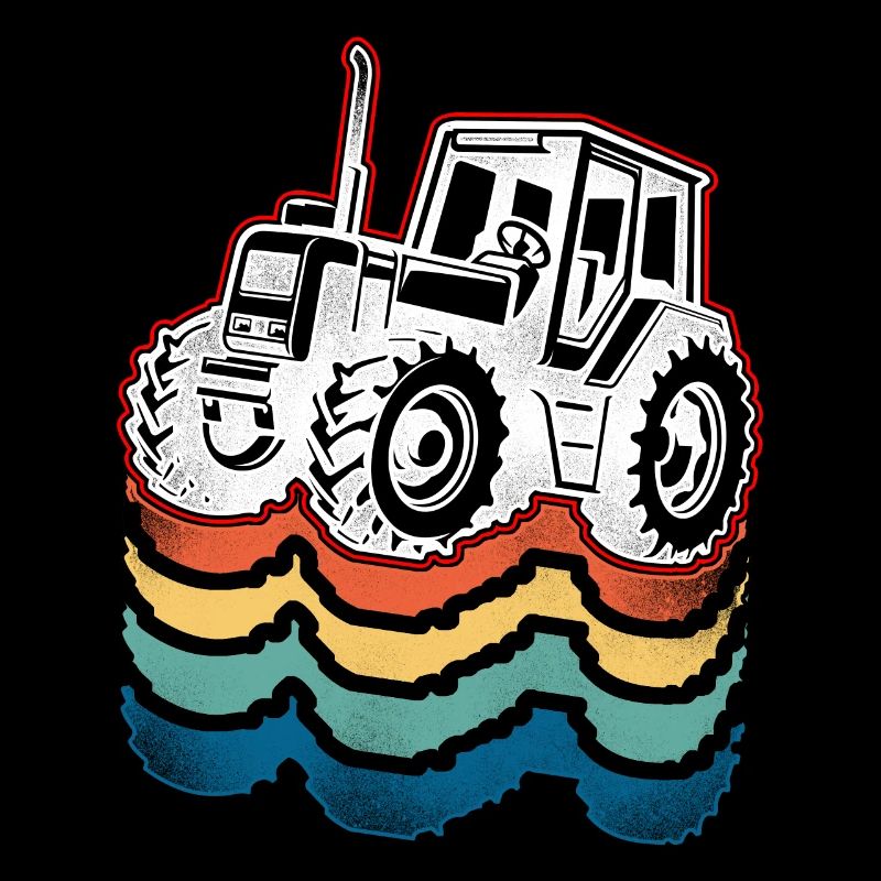 Farming Farmer Retro Tractor