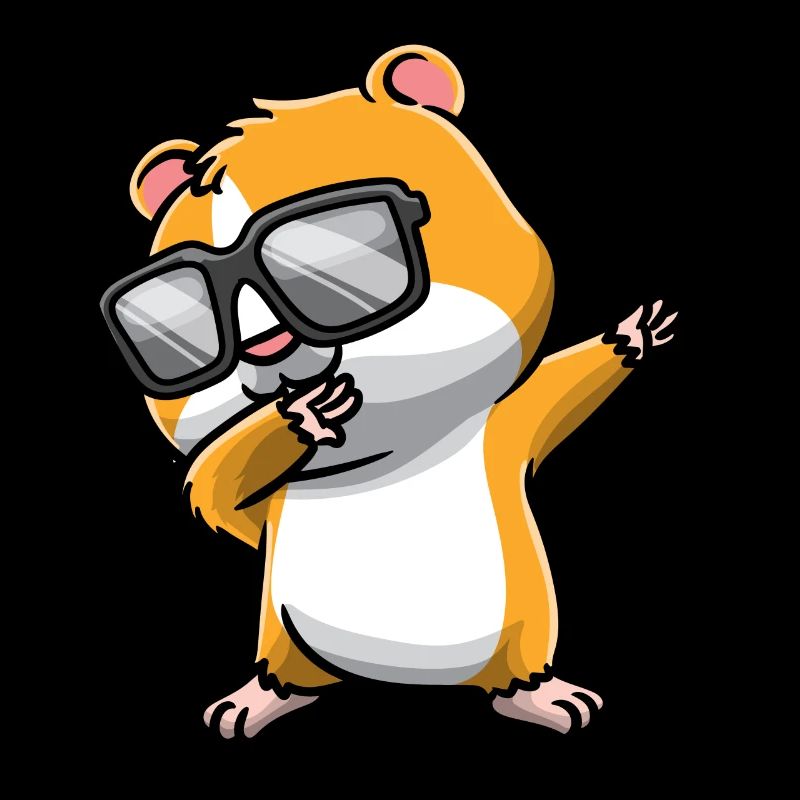 Dabbing Hamster Mit Sonnenbrille